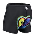 thumbnail image 2 of Pantalones cortos de ciclismo acolchado Hombres Mujeres Bicicleta Ropa interior con almohadilla Cojín Negro 3XL Cola  Pantalones cortos de ciclismo acolchados, 2 of 8