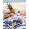 thumbnail image 3 of Pack of 2 Outdoor Pillow Covers, Independence Day Blue Truck with Flowers White Waterproof Square Throw Pillowcase Cushion Decorative Pillow Covers for Couch Patio Tent, 18x18 in, 3 of 6