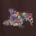 thumbnail image 2 of Tired Sleeping Cat | I Wish I Was My Cat Funny Colorful Kitty | Dean Russo Art Animal Lover Tri-Blend Racerback Tank Top, Brown, Large, 2 of 6