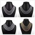thumbnail image 5 of Stainless Steel Chain Necklace for Men Women Curb Cuban Link Chain Gold Color Silver Color Punk Choker Fashion Male Jewelry Gift, 5 of 6