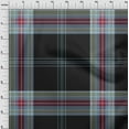 thumbnail image 3 of oneOone Tissu Polyester Lycra Tartan à Carreaux Imprimé 1 Yard 56 Pouces de Large, 3 of 4