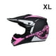 thumbnail image 2 of Naiovety Casco de scooter de amplia aplicación con salida de aire trasera Cascos de bicicleta de cara completa Casco de bicicleta de montaña Ciclismo Negro Mate Rosa SG, 2 of 6