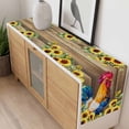 thumbnail image 4 of Farmhouse Rooster Table Runner - 90 Inch Long, Kitchen Dining Table Runner Dresser Scarves, Retro Botanical Sunflower Floral Wood Farmhouse Decor for Coffee Tables Wedding Party Banquet, 4 of 8