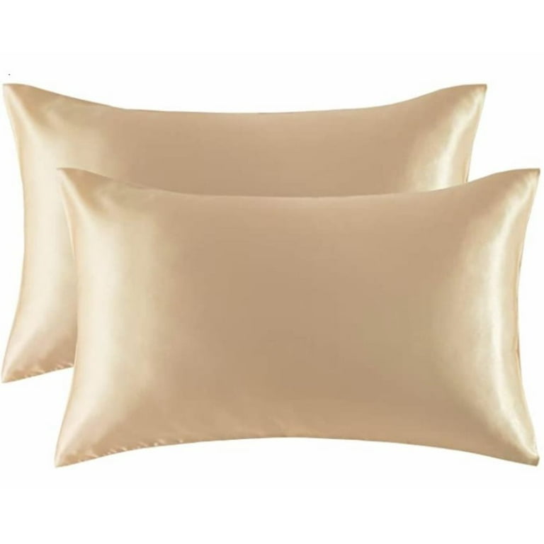 White satin cheap cushion covers