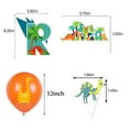 thumbnail image 2 of SNNROO Colorful Leaf and Dinosaur Theme Happy Birthday Banner for Boy’s Birthday Party Decoration Jurassic Dino Footprint Garland Banner Streamer Backdrop for Kids Birthday Party Supplies, 2 of 6