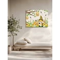 thumbnail image 5 of Yellow Daisy Gnomes Wall Art for Living Room,Canvas Picture Wall Decor for Bathroom Bedroom,Pastoral Bees Floral Botanical Beige Painting Artwork for Office Kitchen Hallway Dining Room Decor 16"x20", 5 of 8