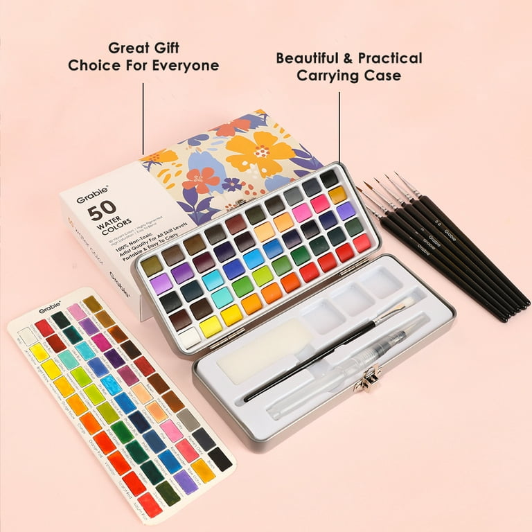 Grabie Watercolor Paint Set, Great for Painting, 50 Cambodia