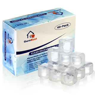 Kikkerland Reusable Ice Cubes - 30 Pack - Clear