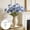 Blue, variant on Artificial Silk Flower Stems, 4 Heads Fake Flowers, Lifelike Touch Flowers, Floral Arrangement Stems for Home Wedding Party Decor Blue