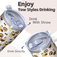 thumbnail image 4 of 20oz Hen Chicken Tumbler with Handle Cool Birthday Christmas Gift for Chicken Lovers Women Men Insulated Travel Mug Cup Holder Friendly Wide Mouth for Ice Hot Tea Cold Water Daily Hydration, 4 of 6