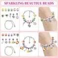 thumbnail image 4 of Rirool Charm Bracelet Making Kit for Girls 8-12, 68 Pcs DIY Jewelry Craft Set, Creative Birthday Gift for Kids with Charms, Beads, Chains & Jewelry Box, 4 of 9