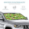 thumbnail image 3 of Fuzoiu Cute Green Frog Print Car Windshield Sunshade,Foldable Reflective Sun Visor,Windshield Sun Shade,UV Rays Sun Visor Shade,Auto Front Sun Shield Shade-Medium, 3 of 8
