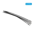 thumbnail image 3 of Uxcell 6" Cable de llavero de alambre 5 paquetes anillo de llave de acero inoxidable negro, 3 of 6