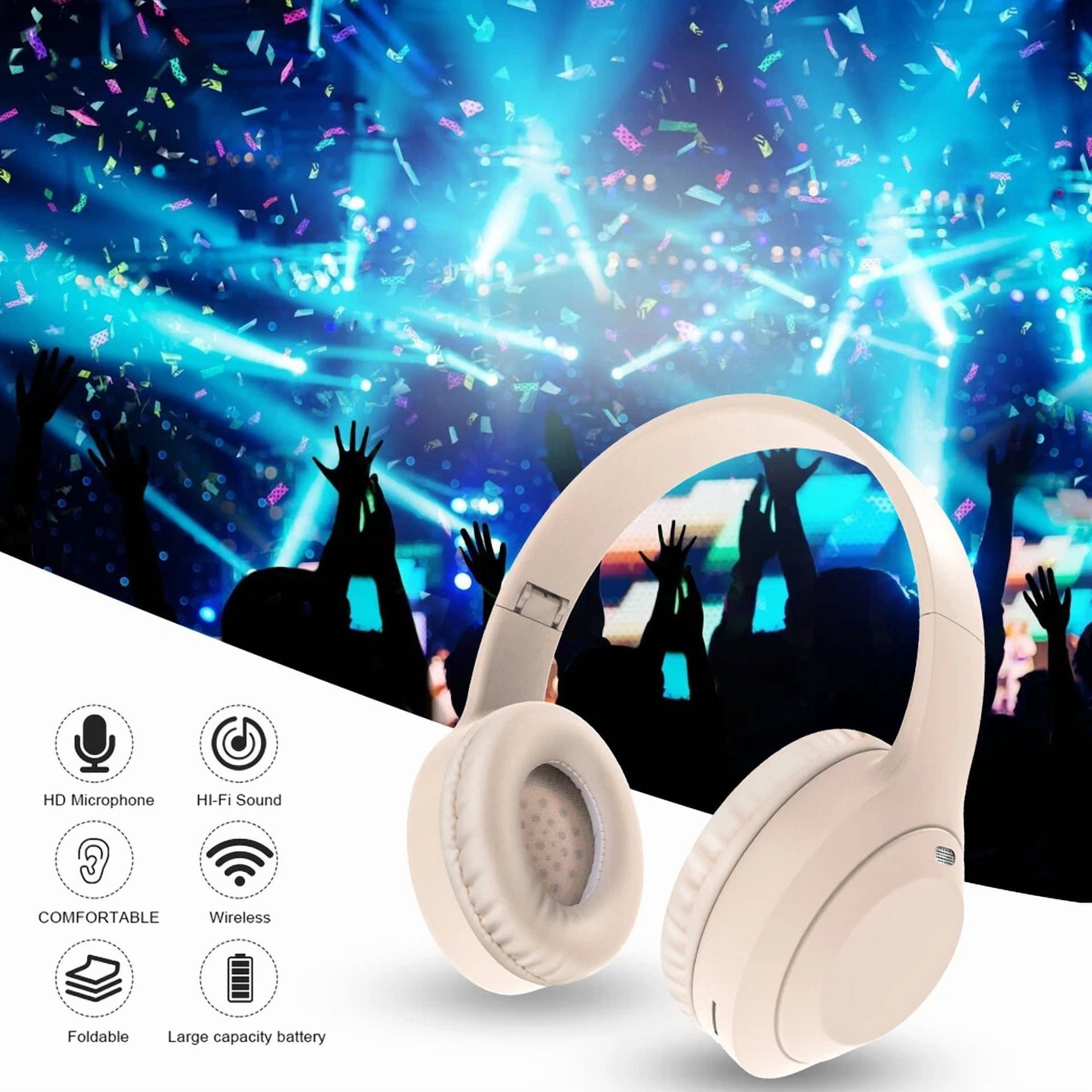 Wireless Headphones, Bluetooth Over Ear Headsets With Microphone, 60H Playtime
