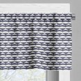 thumbnail image 3 of Ambesonne Traditional Valance Pack of 2, Eastern Chinese Motif, 54"X18", Dark Indigo White, 3 of 5