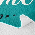 thumbnail image 5 of meiyoeat Rustic Home Sweet Quilt Full for Adults Men Women, Arrow Quote Full Bedspread Sets, Teal, 3-Piece, 5 of 7