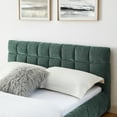 thumbnail image 5 of Queen Bed Frame with 4 Storage Drawers, Upholstered Platform Bed Frame with Wood Slats Support, No Box Spring Needed, Blue+Green, 5 of 9