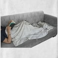thumbnail image 6 of Swan Soft Flannel Fleece Throw Blanket, Exquisite Black Swan River Calligraphy Style Illustration Minimalist Bird Theme, Cozy Plush for Indoor and Outdoor Use, 70" x 90", White Black, by Ambesonne, 6 of 6