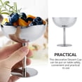 thumbnail image 4 of Tazón de helado de acero inoxidable, tazas de pudín de Metal, soporte para postres y ensaladas, recipiente para dulces y frutas para helado artesanal, 4 of 6