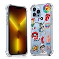 thumbnail image 1 of Popular Culture Elements Collage Clear Case for iPhone 13 Pro Max,Aesthetic Art Design Case for Men Women,Unique Soft Transparent TPU Bumper Case Cover, 1 of 5