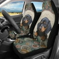thumbnail image 2 of Xoenoiee Dachshund Dog Boho Mandala Print Car Seat Covers High Back Design Front Seats Only, Universal Fit All Weather Vehicle Seat Cover Protectors for SUV Truck Sedan, 2 of 6