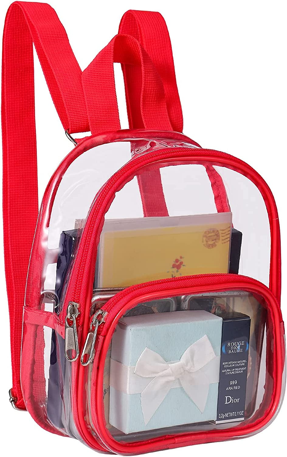 Clear Mini Backpack Stadium Approved. Waterproof Transparent Small