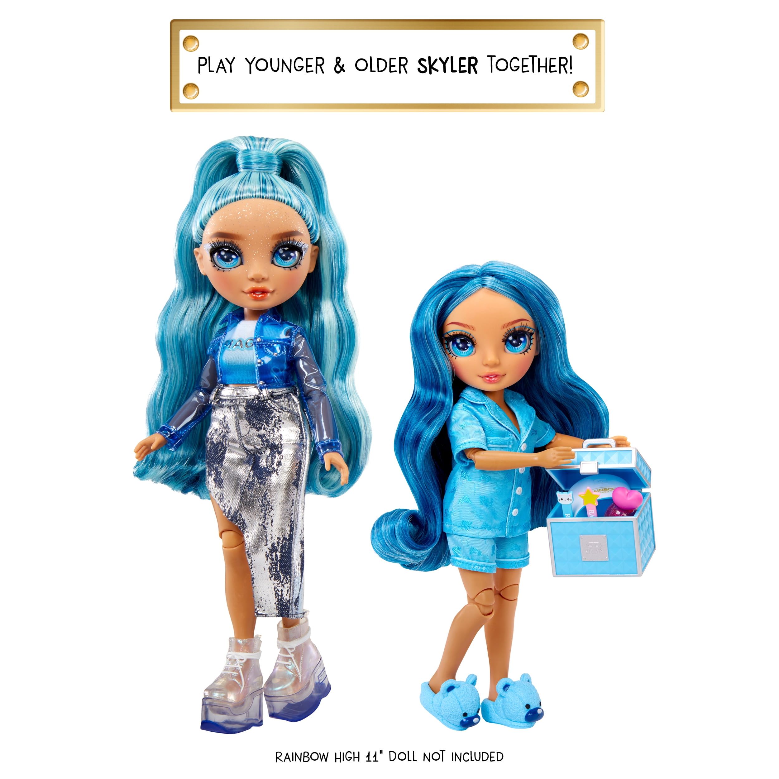 Rainbow High Jr High PJ Party Skyler, Blue, 9” Posable Doll, Ages 412  (图3) Rainbow High Jr High PJ Party Skyler, Blue, 9” Posable Doll, Ages 412  (图3)
