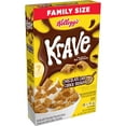 thumbnail image 3 of (2 pack) Kellogg's Krave Chocolate Chip Cookie Dough Cold Breakfast Cereal, Family Size, 16.7 oz Box, 3 of 11