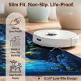thumbnail image 6 of Design&I 4'x6' Washable Area Rug Pixel Interlocking Block Terrain Border Cliff Motif Volcano Landscape for Home Office, Under Desk, Snag-Free Skid-Resistant Medium, 6 of 7