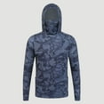 thumbnail image 2 of Hpapadks Men Hoodie Sun Protection Camo Hoodies Pullover with Face Mask Lightweight Breathable Uv Blocking Outdoor Hiking Fishing Gear Sweatshirts for Men, 2 of 5