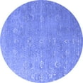 thumbnail image 1 of Ahgly Company Indoor Round Persian Blue Bohemian Area Rugs, 8' Round, 1 of 4