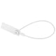 thumbnail image 4 of Paquete de 100 etiquetas de identificación antirrobo con bloqueo para cables, etiquetas de seguridad desechables blancas, 4 of 8