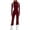 #03Deep Red, variant on Womens Snow Suit Warm Winter Waterproof Insulated Snowsuit One Piece Ski Jumpsuit Front Zip Pockets Fashion Overall White M