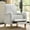 Stripe, variant on Farmhouse Push-Back Recliner with Rolled Armrests Solid Wood for Rustic Home Living Room Lounge Chair Stripe