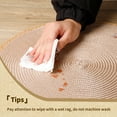 thumbnail image 6 of Mrehloy Woven Placemats Set of 6, 15 " Round Braided Placemats for Dining Table, Heat-Resistant & Washable Beige, 6 of 9