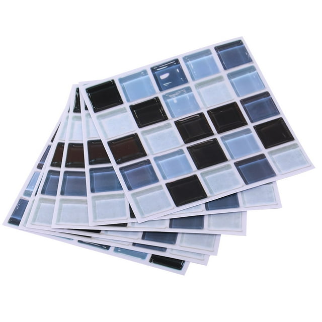 Pegatinas para azulejos, 6 piezas, pegatinas de pared autoadhesivas de mosaico, pegatinas de mosaico muy versátiles