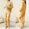 thumbnail image 2 of Icvfdpl Womens Summer Pajamas Sets Cotton Checkered Homewear Set Nightwear L, 2 of 8