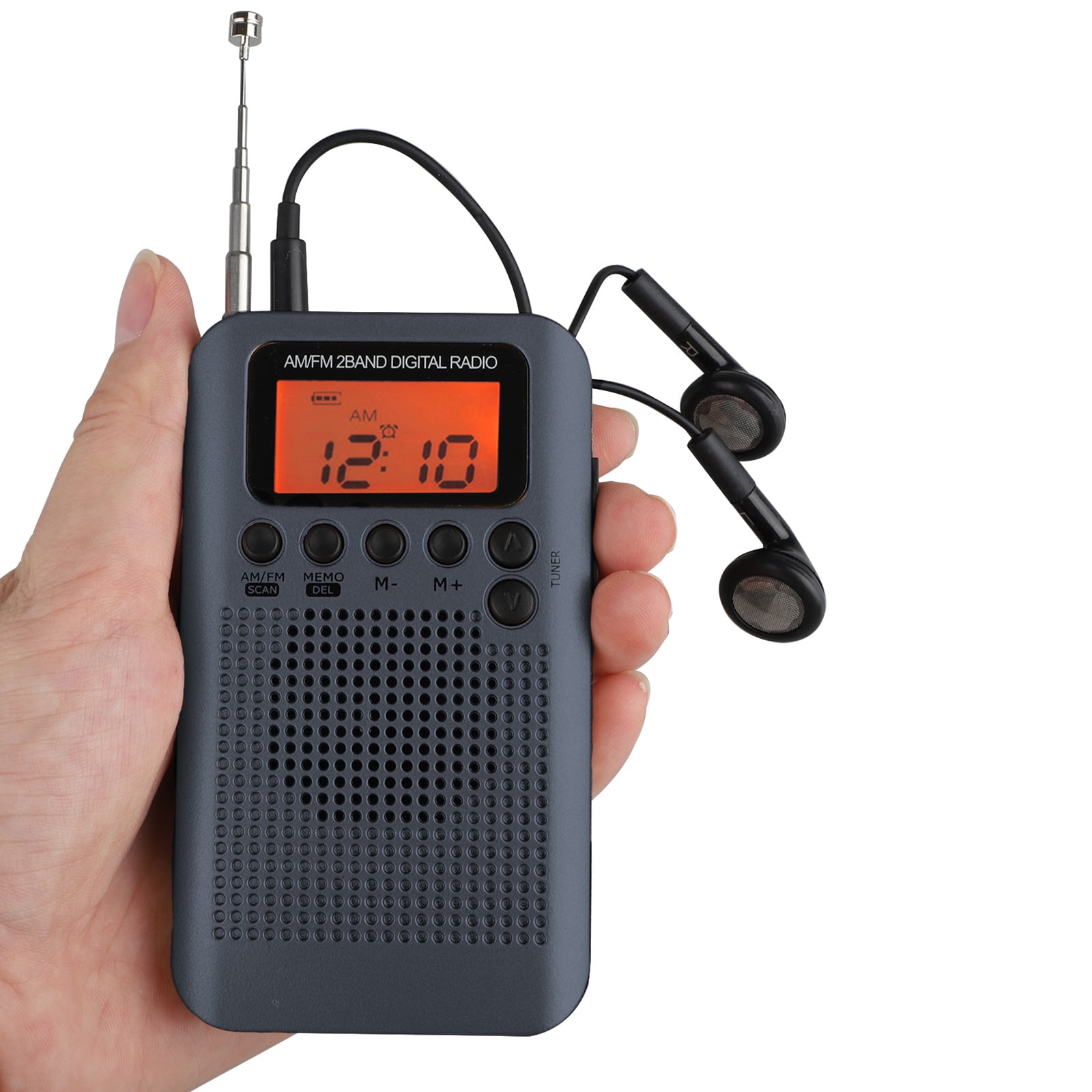 EEEkit AM FM Pocket Radio Portable Digital Tuning Stereo Radio with