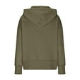 thumbnail image 5 of YUGYXL Women's 2025 Zip Up Y2K Hoodies Casual Long Sleeve Sweatshirts Fall Spring Track Jackets with Pockets Army Green XL, 5 of 6