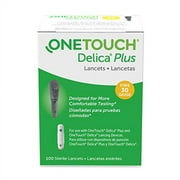 OneTouch Delica Plus Lancets 30 Gauge 100 Count New Look