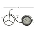 thumbnail image 4 of DecMode 8" Black Metal Bike Clock, 4 of 9