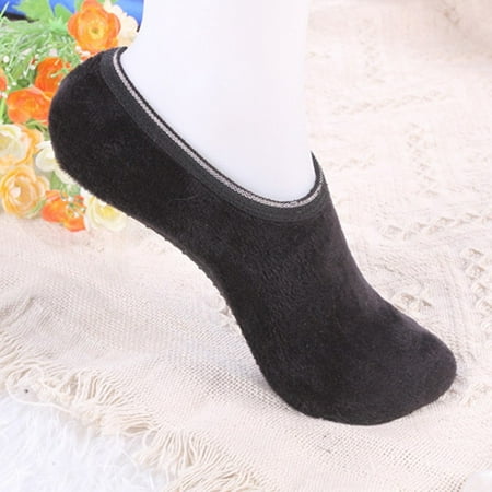 

1 Pair Womens Warm Cozy Feet Fuzzy Slippers Booties Indoor Nonslip Socks