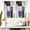 Purple, variant on Purple Grey and Black Window Curtains for Kitchen Abstract White Lavender Silver Small Short Home Living Room Bedroom Bathroom Drapes Treatment Tiers Fabric 1 Pair, 27.5" W x 39" L, Modern