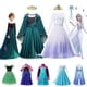 thumbnail image 2 of Vestido de princesa de Frozen de Disney para niñas, traje de baile de malla con lentejuelas blancas, ropa de carnaval, Cosplay para niños, Reina de la nieve, Elsa y Anna, 2 of 5