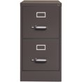 thumbnail image 1 of Pemberly Row 26.5"D 2 Drawer Metal Letter Width Vertical Filing Cabinet Espresso, 1 of 3