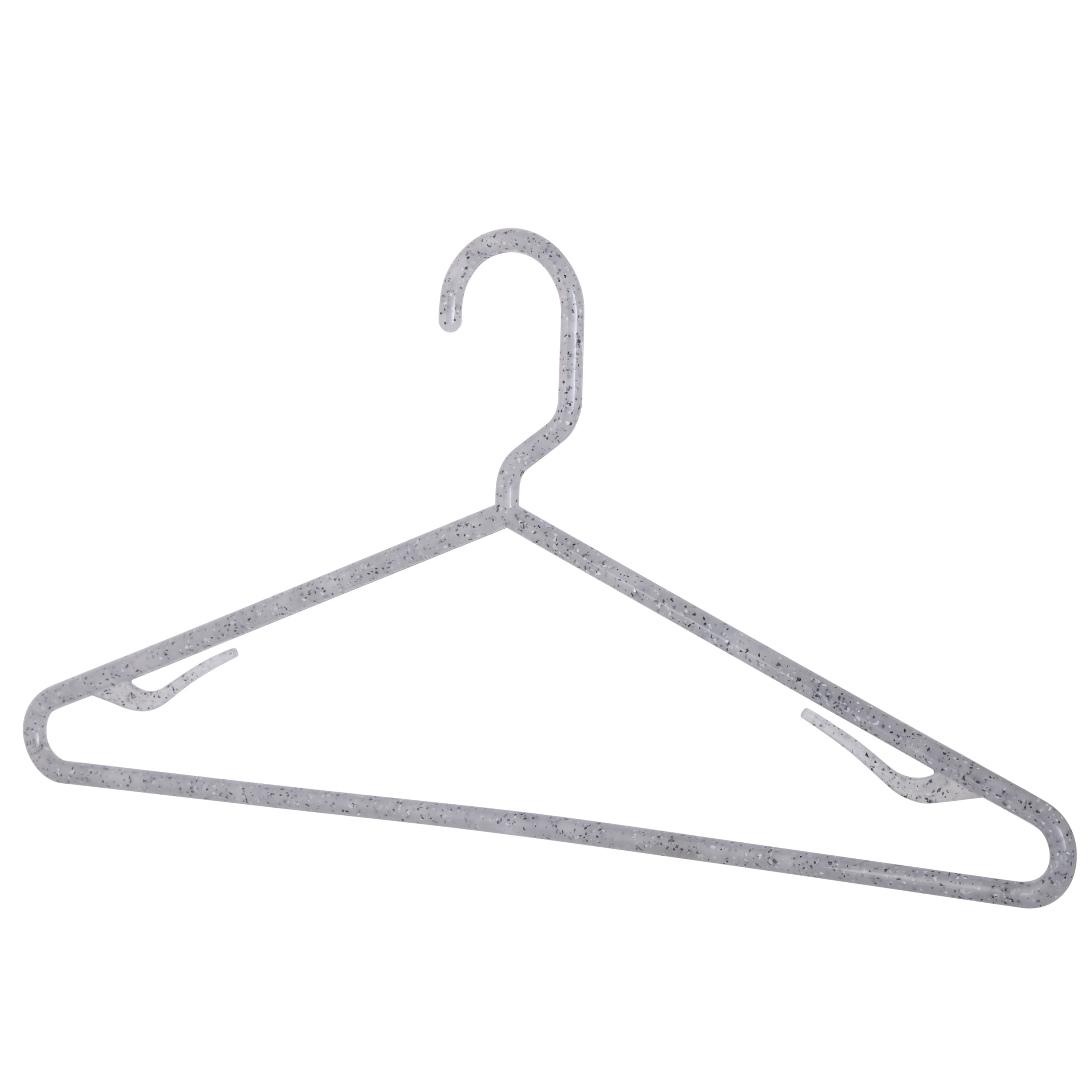 Simplify Granite Look Design Plastic Clothes Hangers, 10 Count