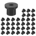 thumbnail image 1 of Uxcell 35-Pack 0.13 Inch Drill Hole, 0.06 Inch ID Grommets de Caucho de Silicona para Cableado, Tapones de Agujero, Escritorio, Tubería de Agua, Hidropónico, Riego [Negro], 1 of 1