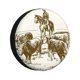 thumbnail image 1 of Balery Cattle Drive By Two Cowboys Cubiertas para Neumáticos - Protector Resistente para Neumáticos de Camioneta, SUV, Remolque, Camper y RV-15 inch, 1 of 6