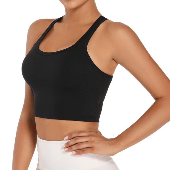 SDJMa Fashion Women Sleeveless Casual Vest Ladies Chest pad movement Short Tank Tops