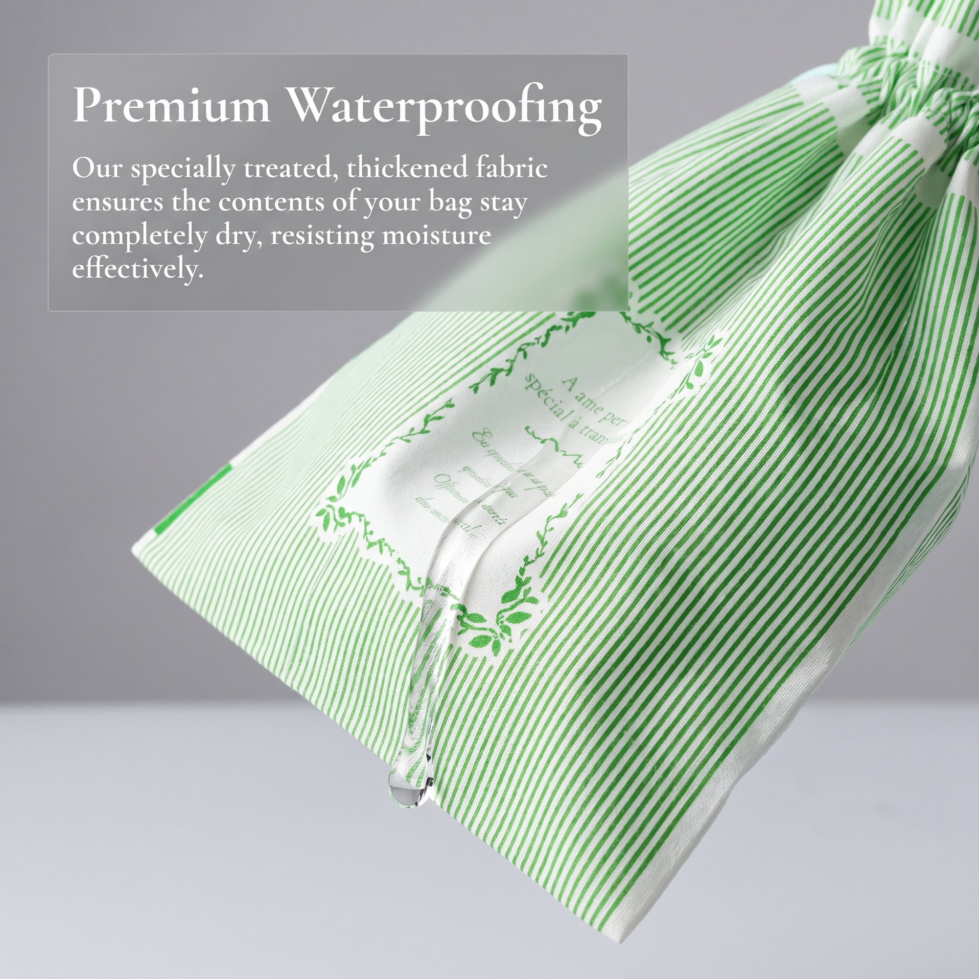 Unique Bargains 10Pcs Multi-Purpose Waterproof Gift Bags with Handles Green 4.7" x 6.7"